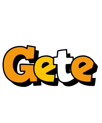 Gete cartoon logo