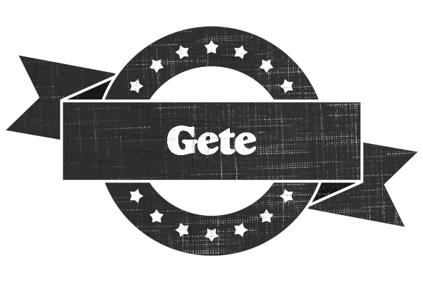Gete grunge logo