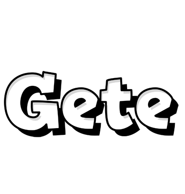Gete snowing logo