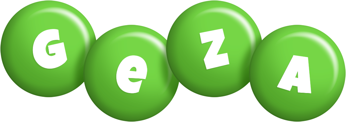 Geza candy-green logo