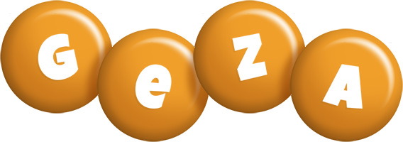 Geza candy-orange logo