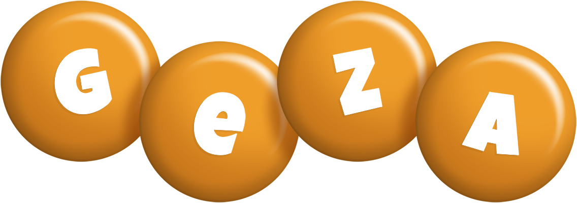 Geza candy-orange logo