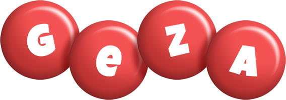 Geza candy-red logo