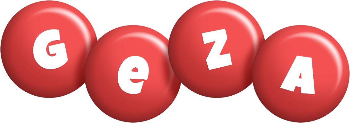 Geza candy-red logo