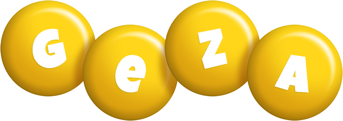 Geza candy-yellow logo