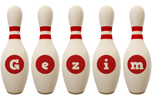 Gezim bowling-pin logo