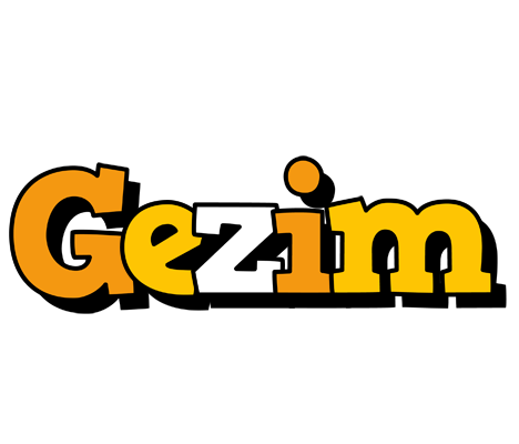 Gezim cartoon logo