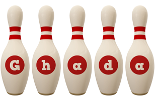 Ghada bowling-pin logo
