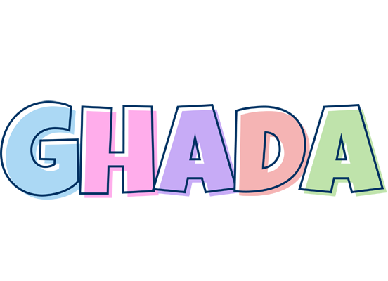 Ghada pastel logo