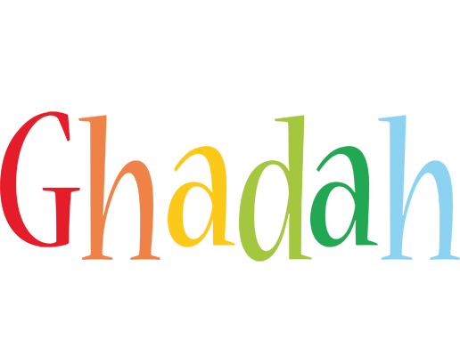 Ghadah birthday logo
