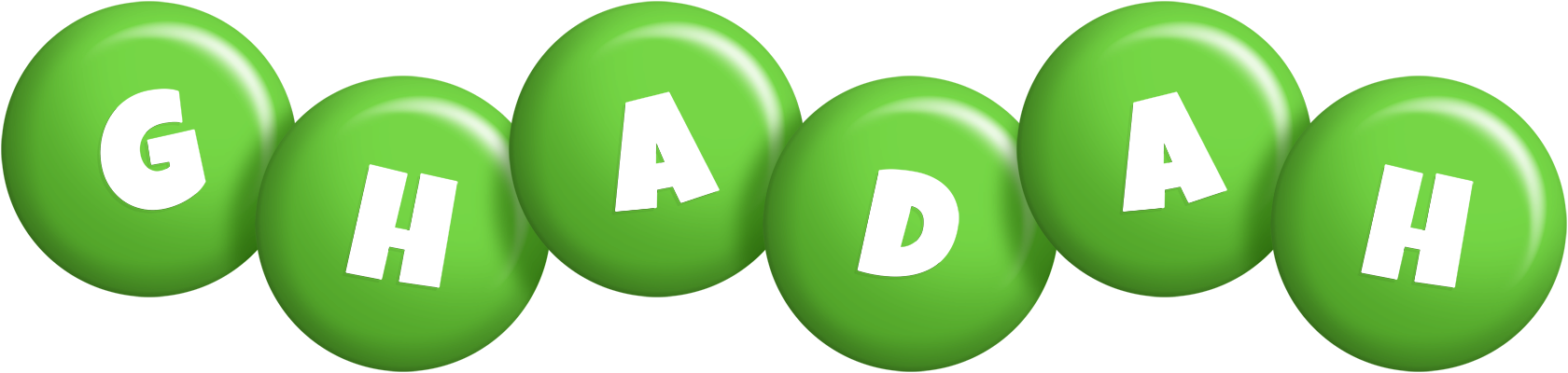 Ghadah candy-green logo