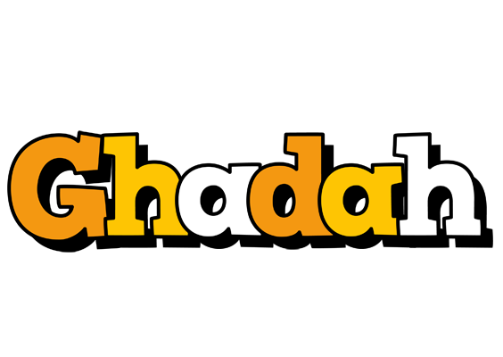Ghadah cartoon logo