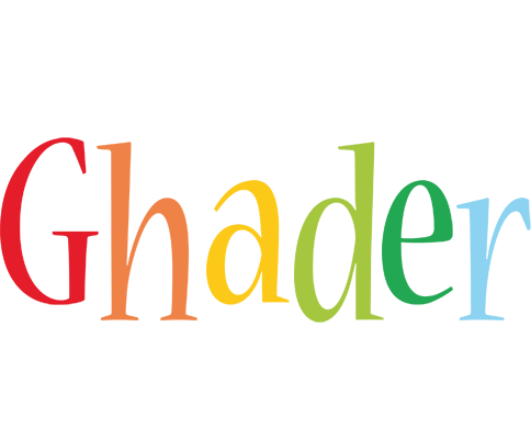 Ghader birthday logo