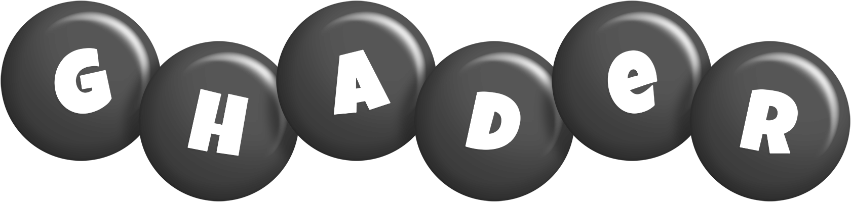 Ghader candy-black logo