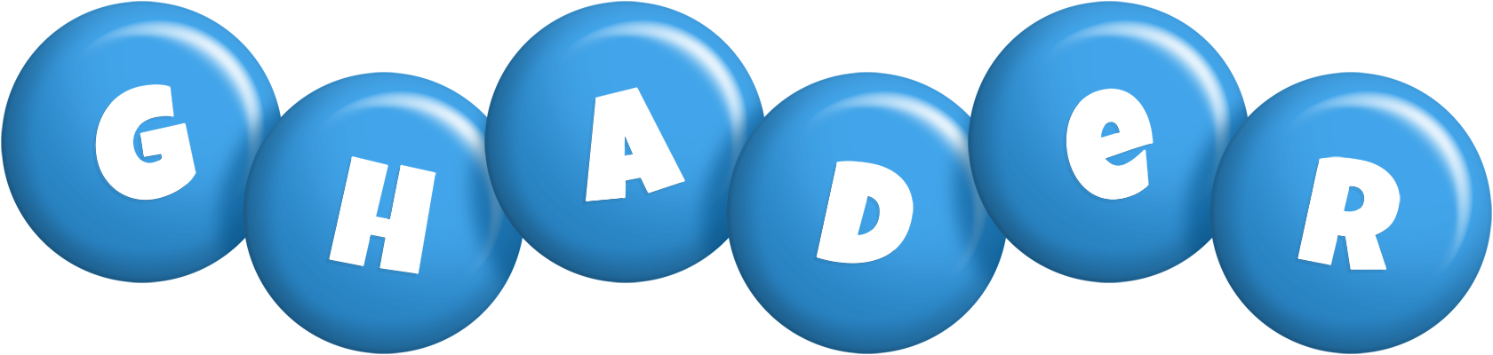 Ghader candy-blue logo