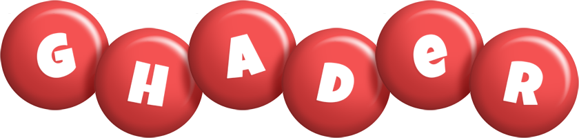 Ghader candy-red logo