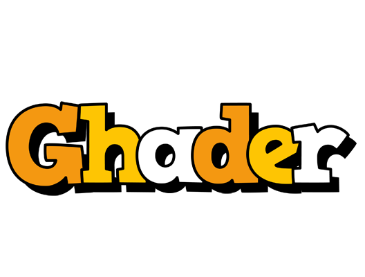 Ghader cartoon logo