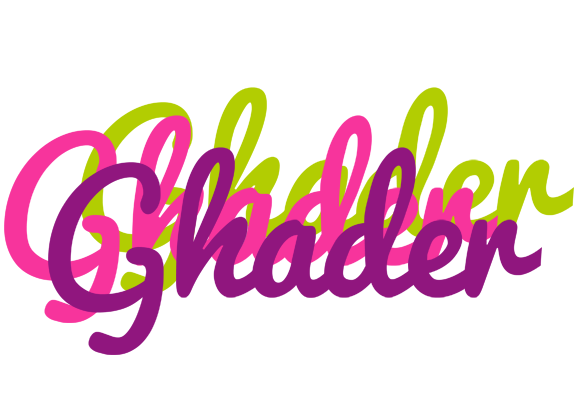 Ghader flowers logo
