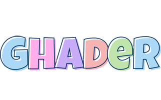 Ghader pastel logo