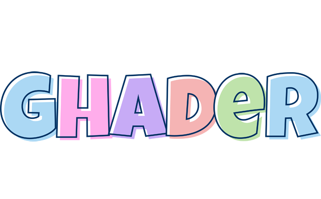 Ghader pastel logo