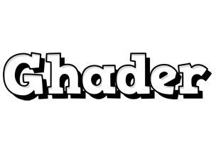 Ghader snowing logo