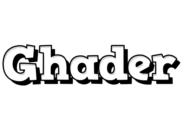 Ghader snowing logo