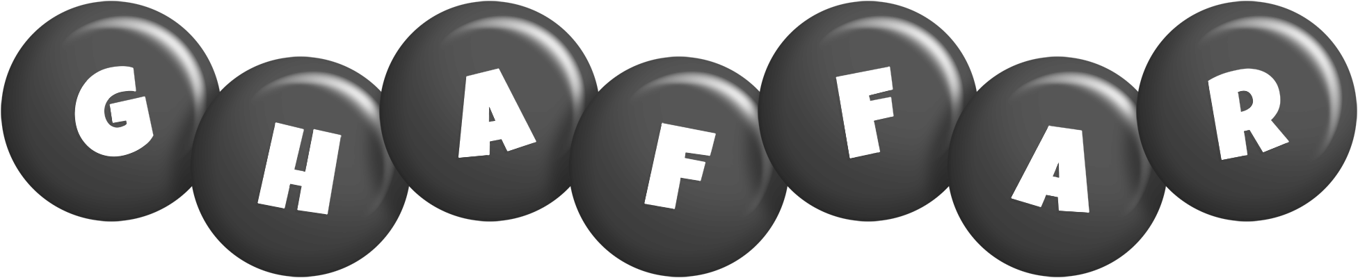 Ghaffar candy-black logo