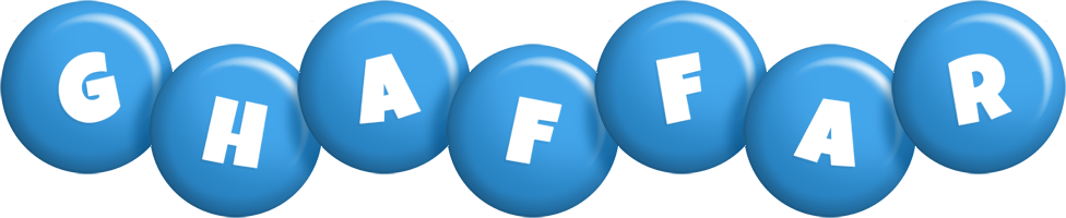 Ghaffar candy-blue logo