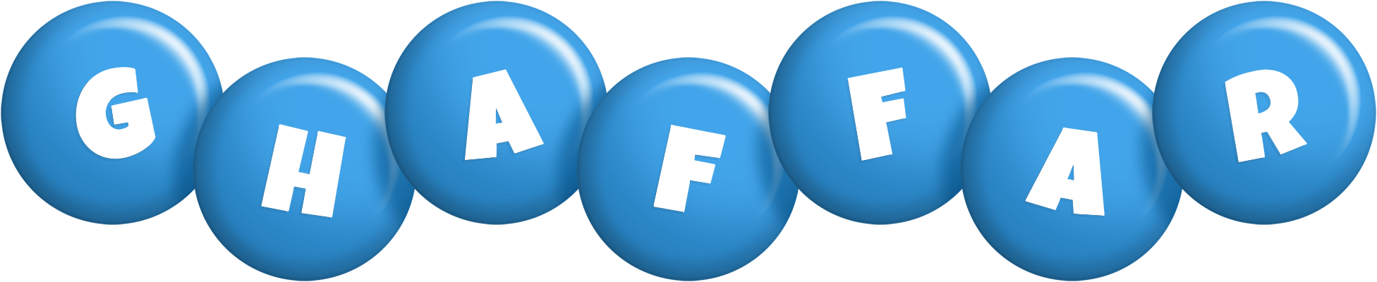 Ghaffar candy-blue logo
