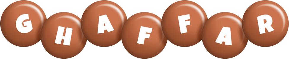 Ghaffar candy-brown logo