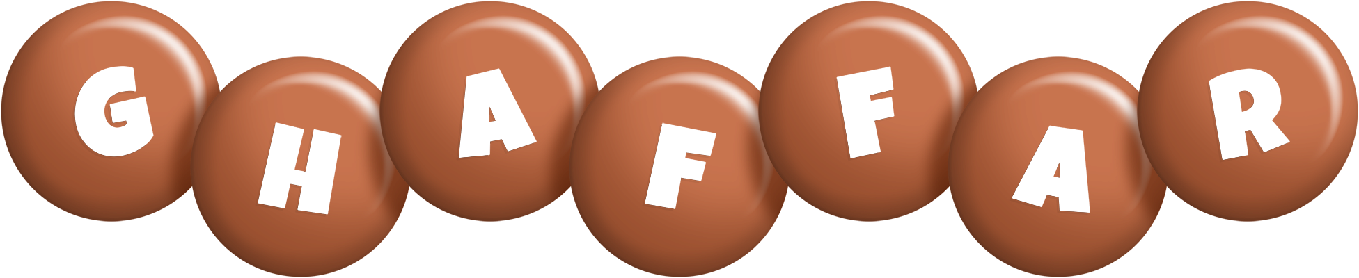 Ghaffar candy-brown logo