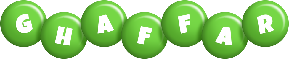 Ghaffar candy-green logo