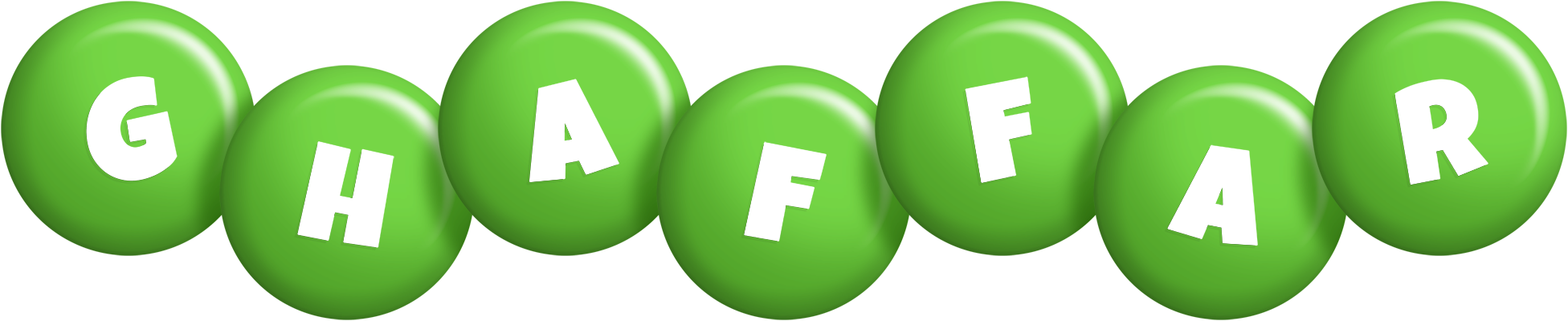 Ghaffar candy-green logo