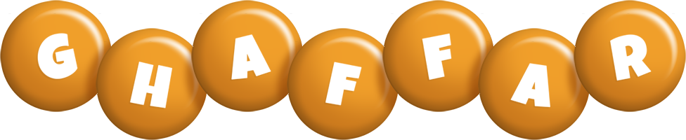 Ghaffar candy-orange logo