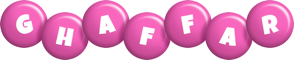 Ghaffar candy-pink logo