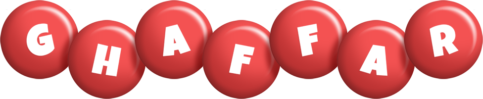 Ghaffar candy-red logo