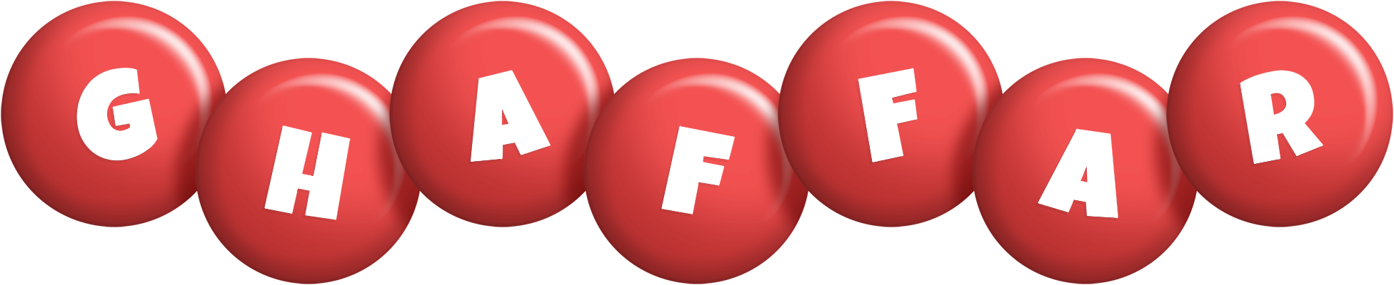Ghaffar candy-red logo