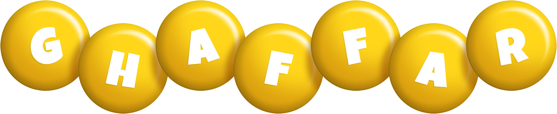 Ghaffar candy-yellow logo