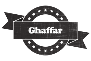 Ghaffar grunge logo