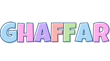 Ghaffar pastel logo