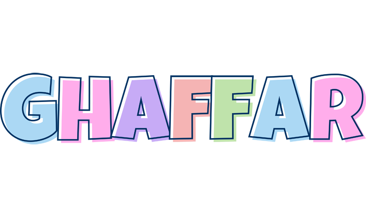 Ghaffar pastel logo