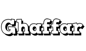 Ghaffar snowing logo