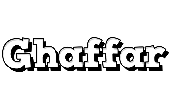 Ghaffar snowing logo