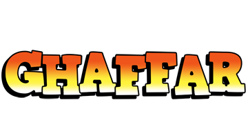 Ghaffar sunset logo