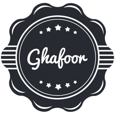 Ghafoor badge logo