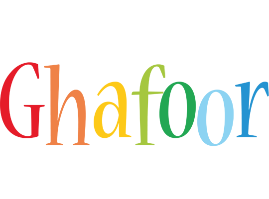 Ghafoor birthday logo