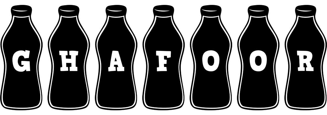 Ghafoor bottle logo
