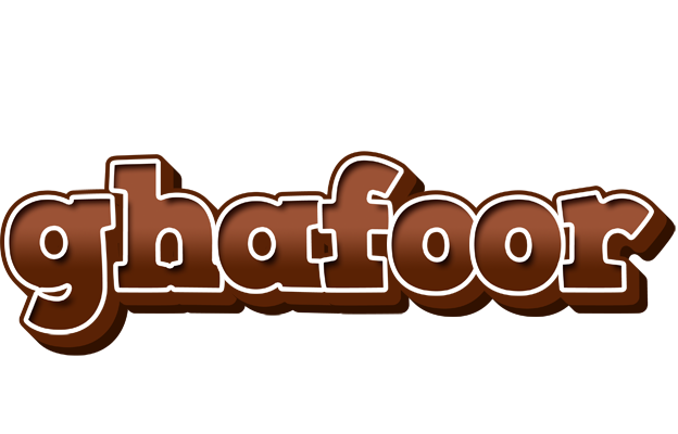 Ghafoor brownie logo