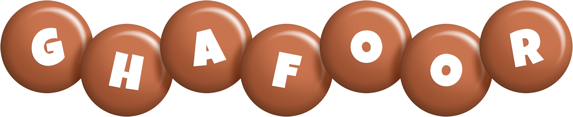 Ghafoor candy-brown logo