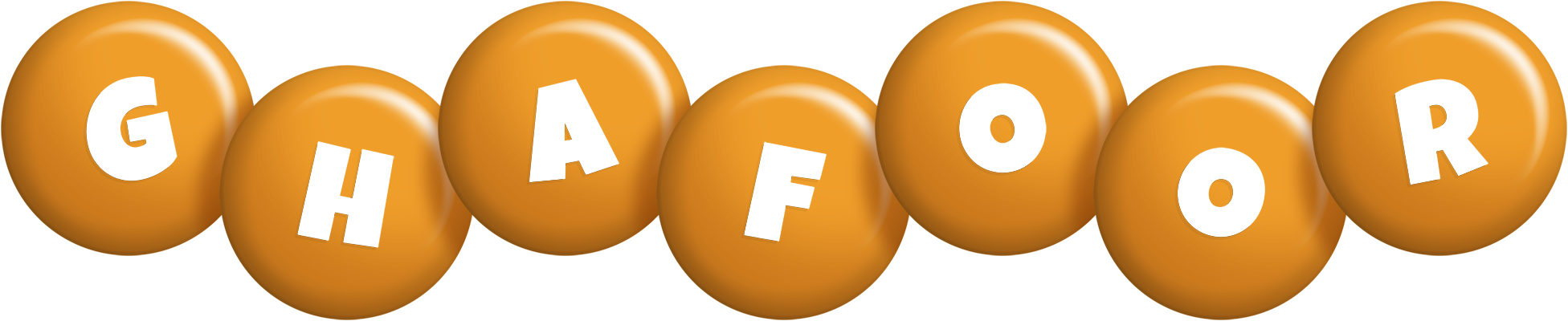 Ghafoor candy-orange logo